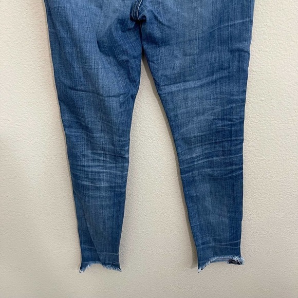 Madewell 10" High-Rise Button Fly Skinny Denim Jeans Chewed-Hem Edition 26 - Picture 13 of 13